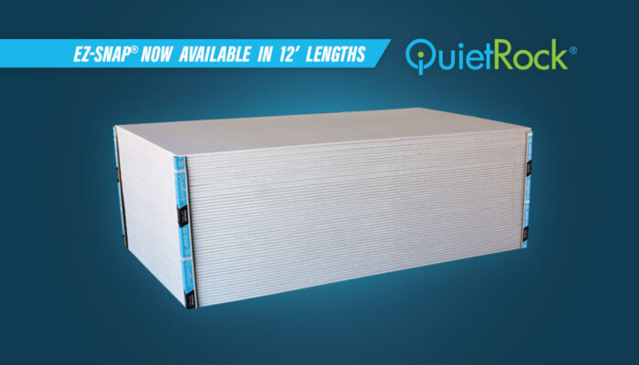 QuietRock EZ-SNAP Now available in 12 foot lengths