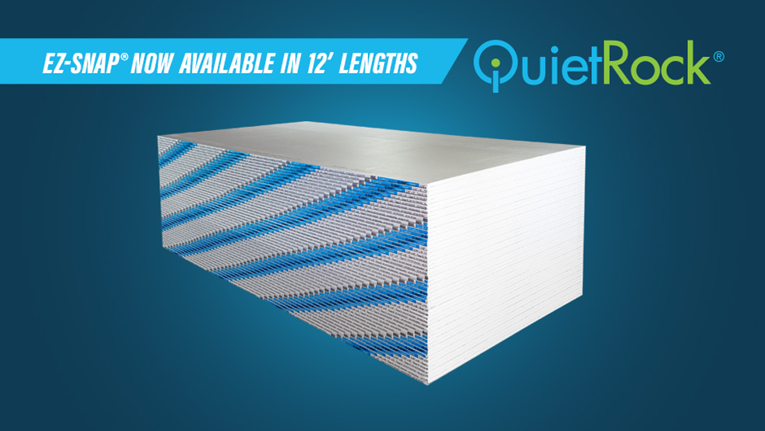 QuietRock EZ-SNAP Now available in 12 foot lengths