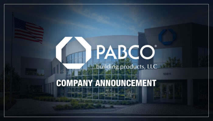 PABCO Building Products - Company Announcement